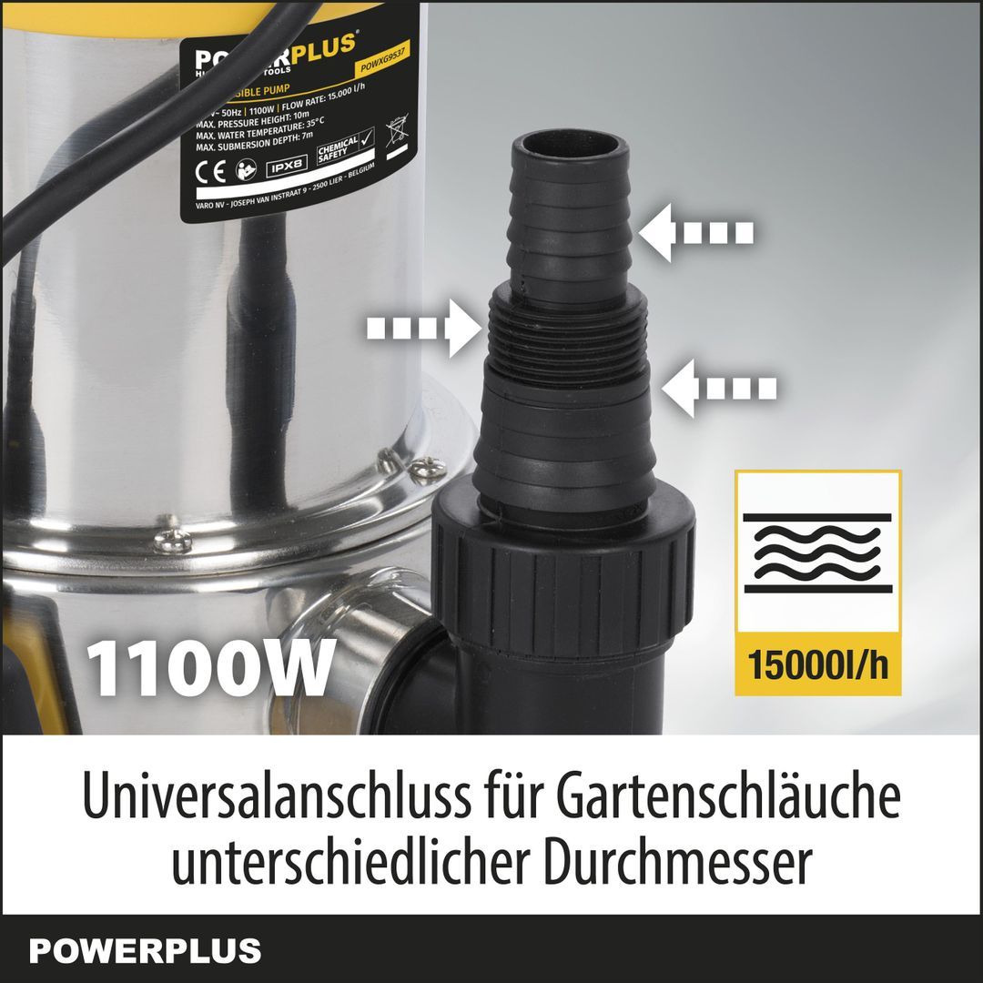 Powerplus Elektrische Wasserpumpe POWXG9537
