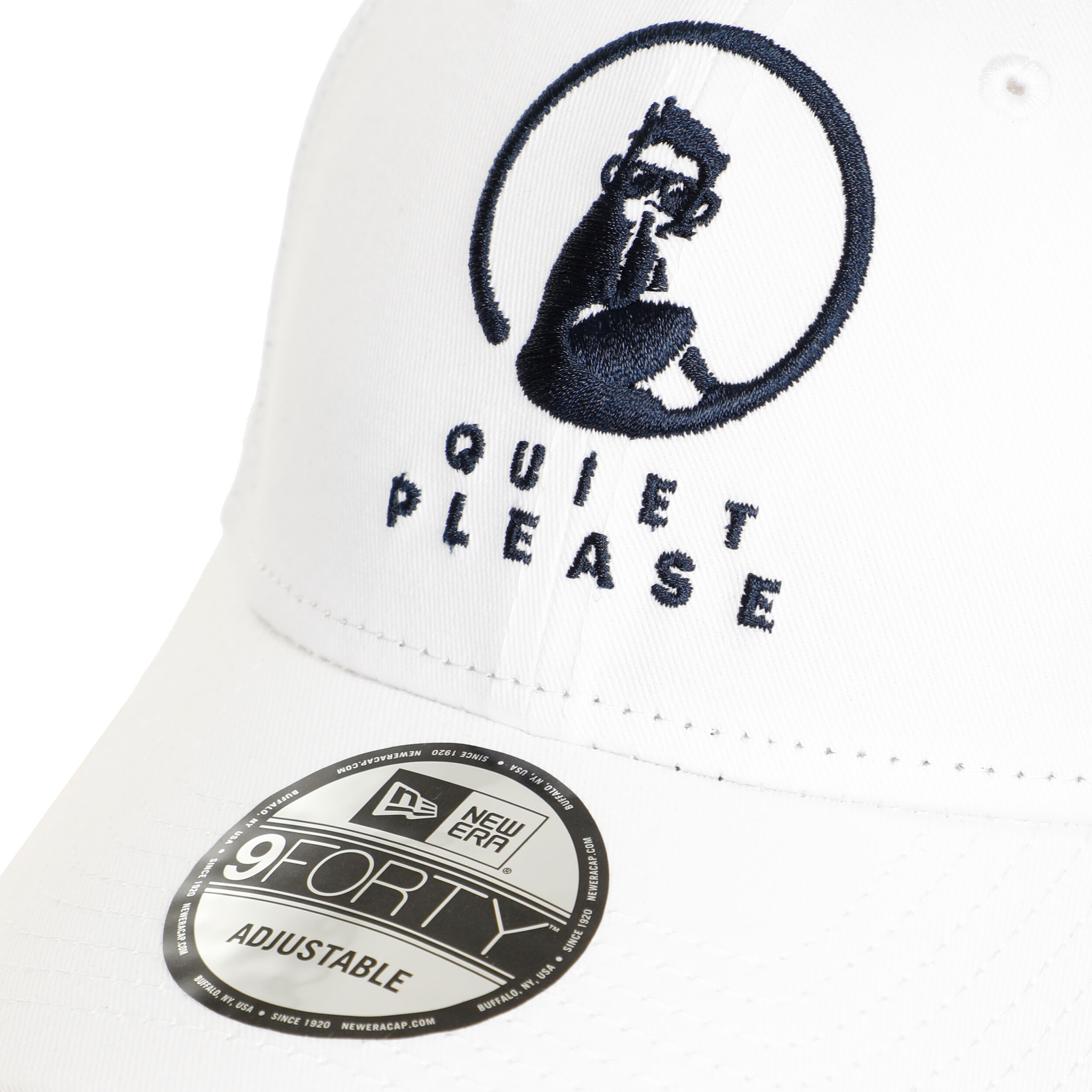 New Era Core 9Forty Cap - Weiß, Dunkelblau