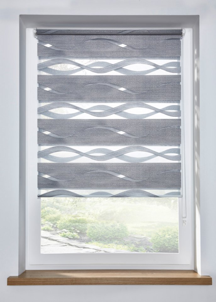 Jacquard Doppelrollo zweifarbig