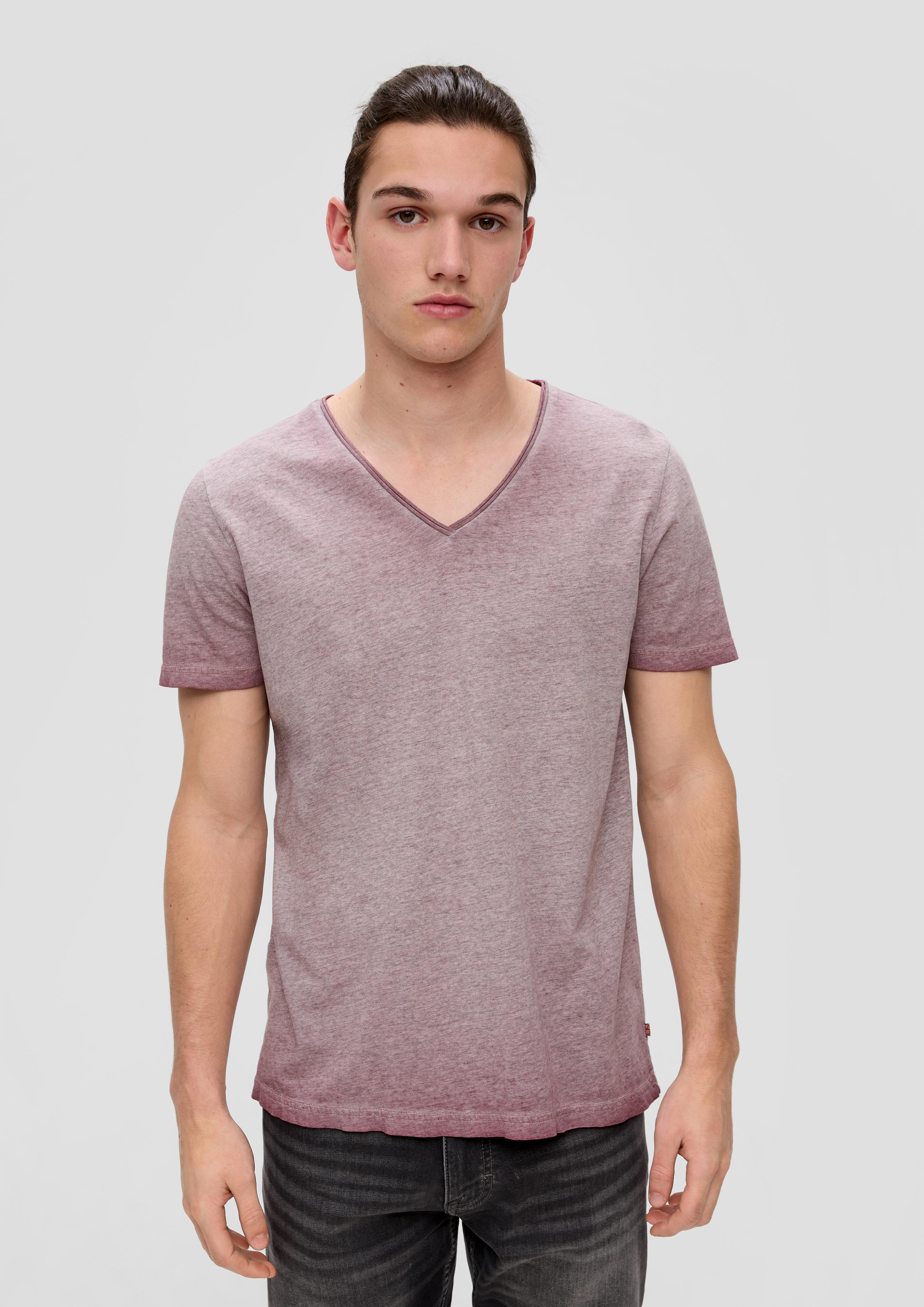 Meliertes T-Shirt aus Baumwollmix  2144230-43W0