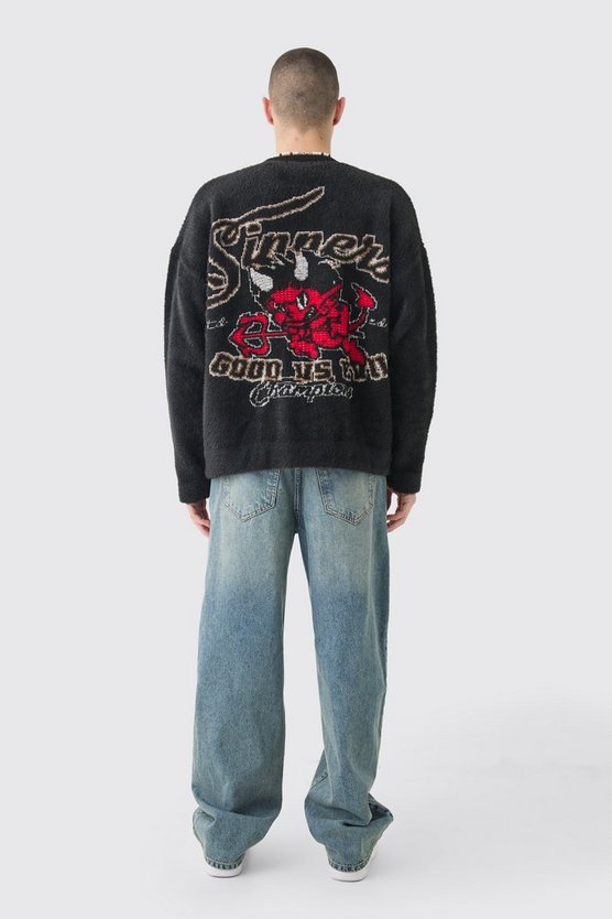 Kastiger Oversize Strick-Cardigan