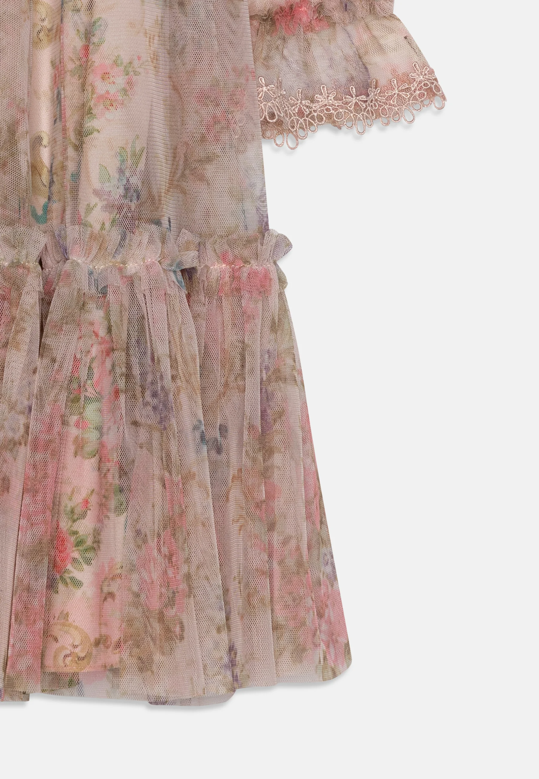 Vestido infantil de manga larga con corona floral de Needle & Thread - Vestido de verano
