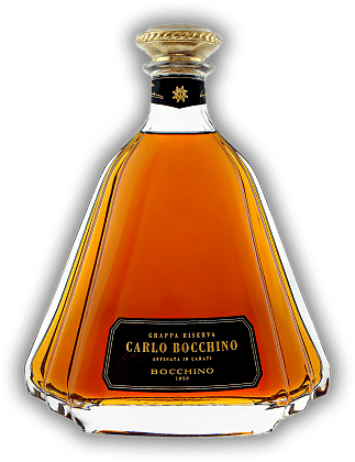 Bocchino Carlo Bocchino Riserva Bocchino Carlo Bocchino Riserva Ein Spitzen-Grappa aus Moscato Trauben und langjähriger Lagerung im Eichen-Barrique. 0,7	 Liter - Vol 43%
