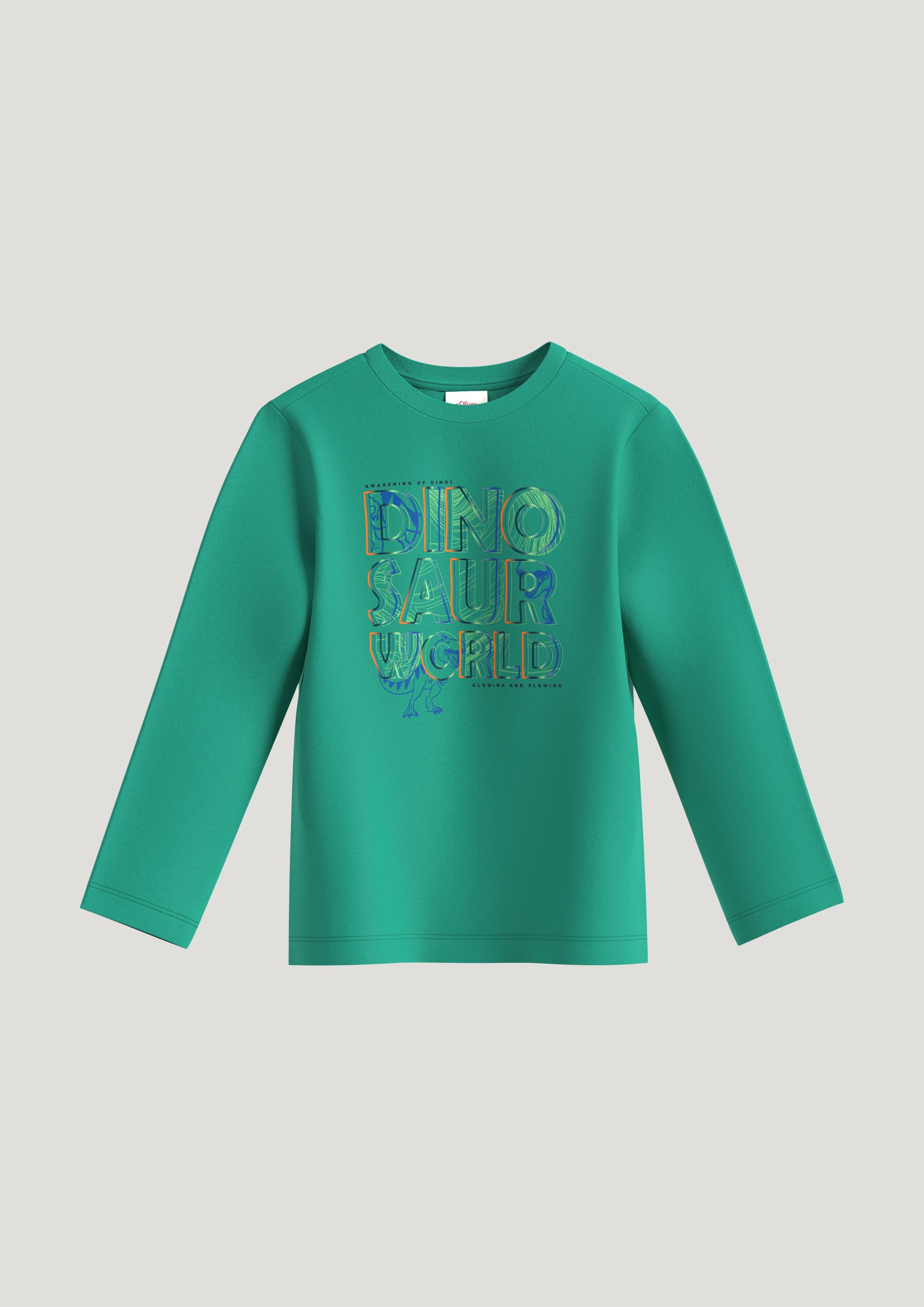 Longsleeve mit gummiertem Print  2134099-6619