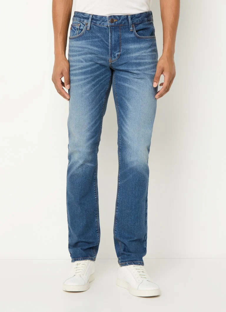 Blugi Emporio Armani slim fit, spălare medie