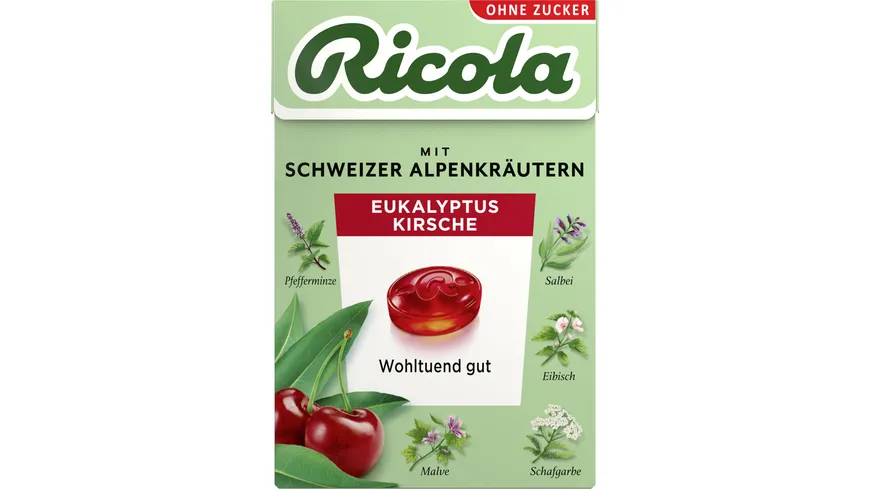 Ricola Bonbons Eukalyptus Kirsch Box 50 g