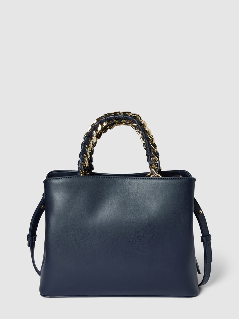 Tote Bag mit Henkeln in metallic Modell 'FEMININE' in marineblau