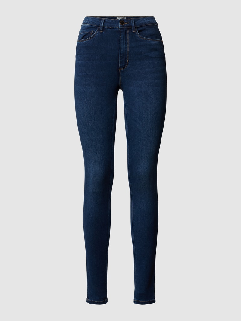 High Waist Skinny Fit Jeans mit Stretch-Anteil in jeans
