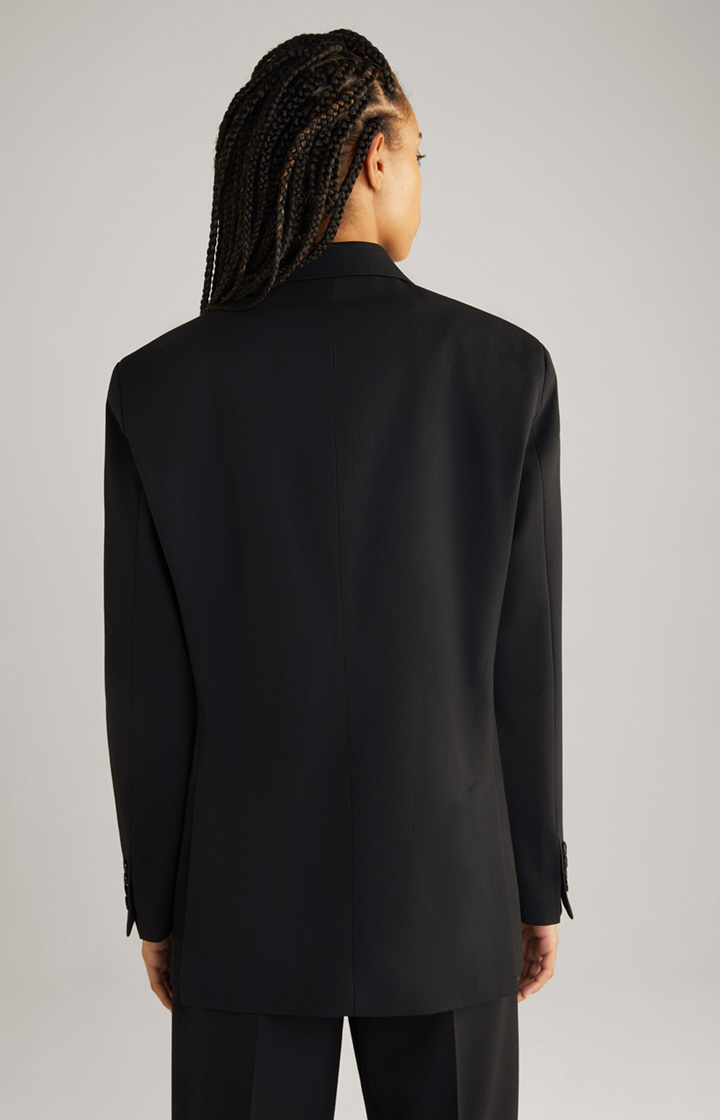 Unisex-Boyfriend-Blazer in Schwarz