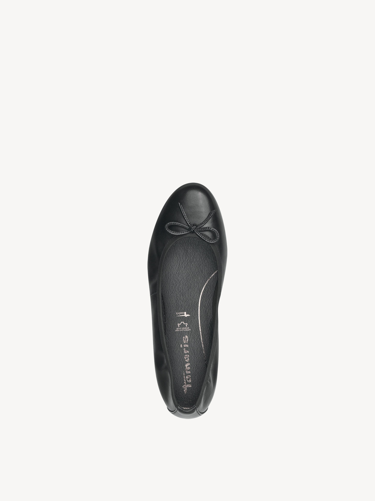 Ballerine en cuir - noir