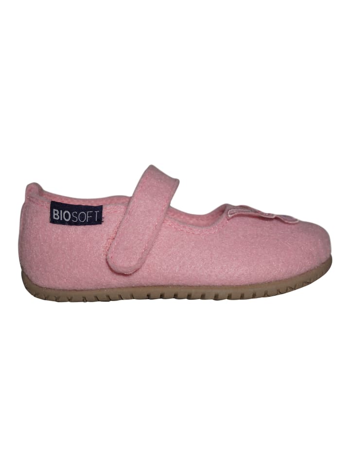 BIOSOFT Hausschuhe Butterfly in Rose günstig kaufen