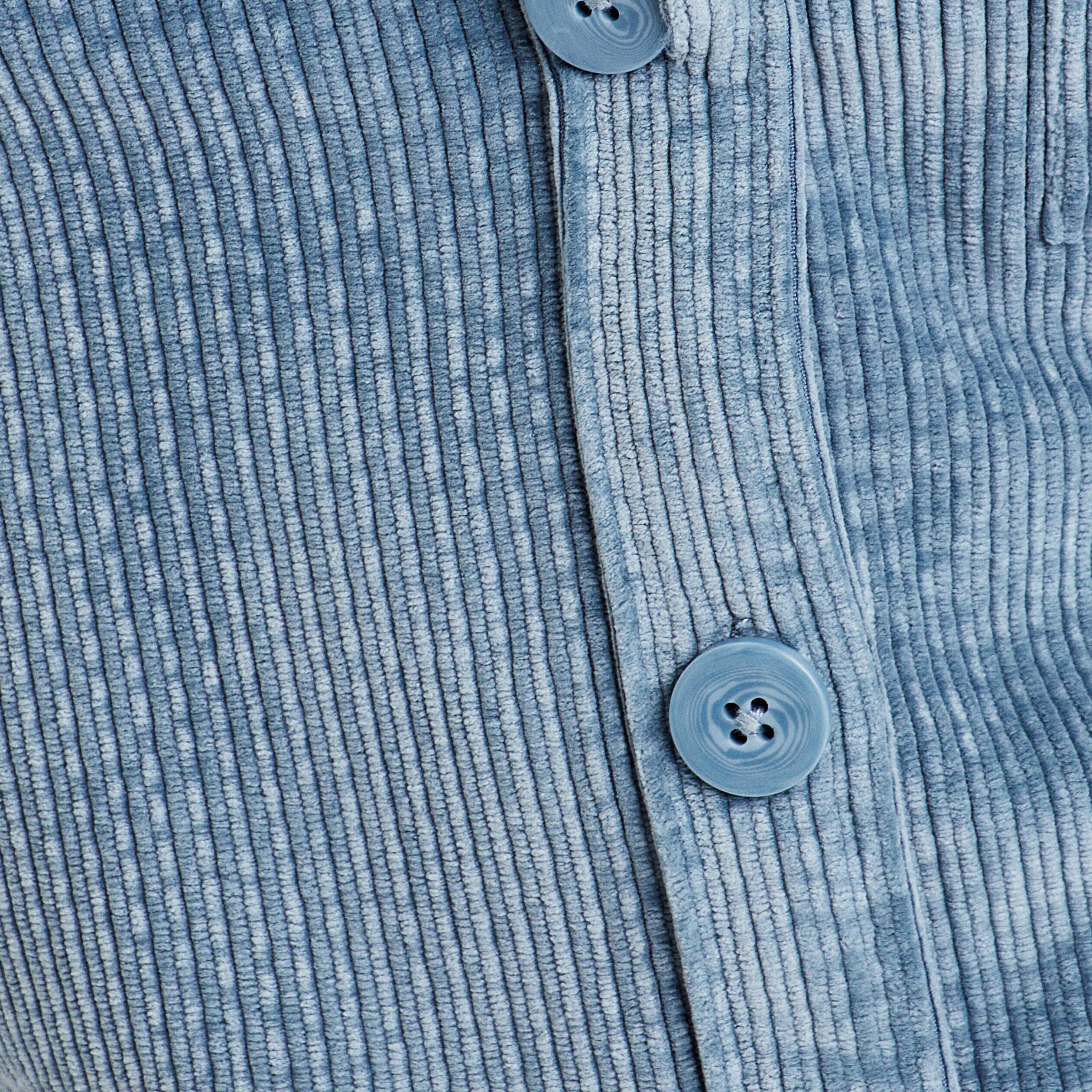 Surchemise velours côtelé bleu clair femme | Cache Cache