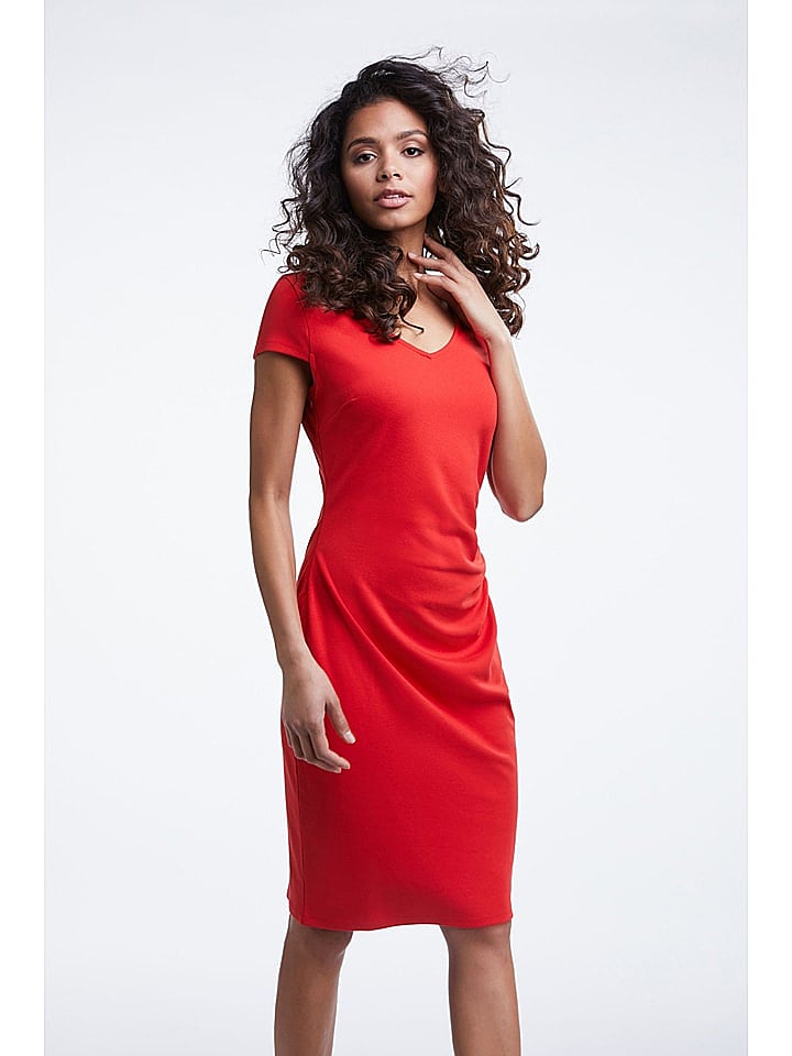 Oui Kleid in Rot günstig kaufen 38