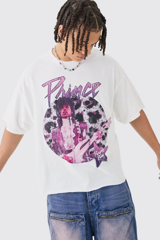 Kastiges Oversize T-Shirt mit lizenziertem Prince Print