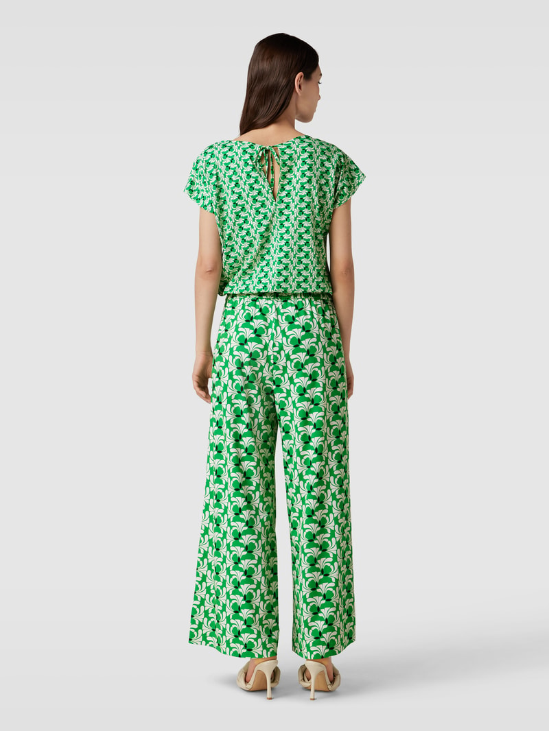 Jumpsuit mit Allover-Muster in grün