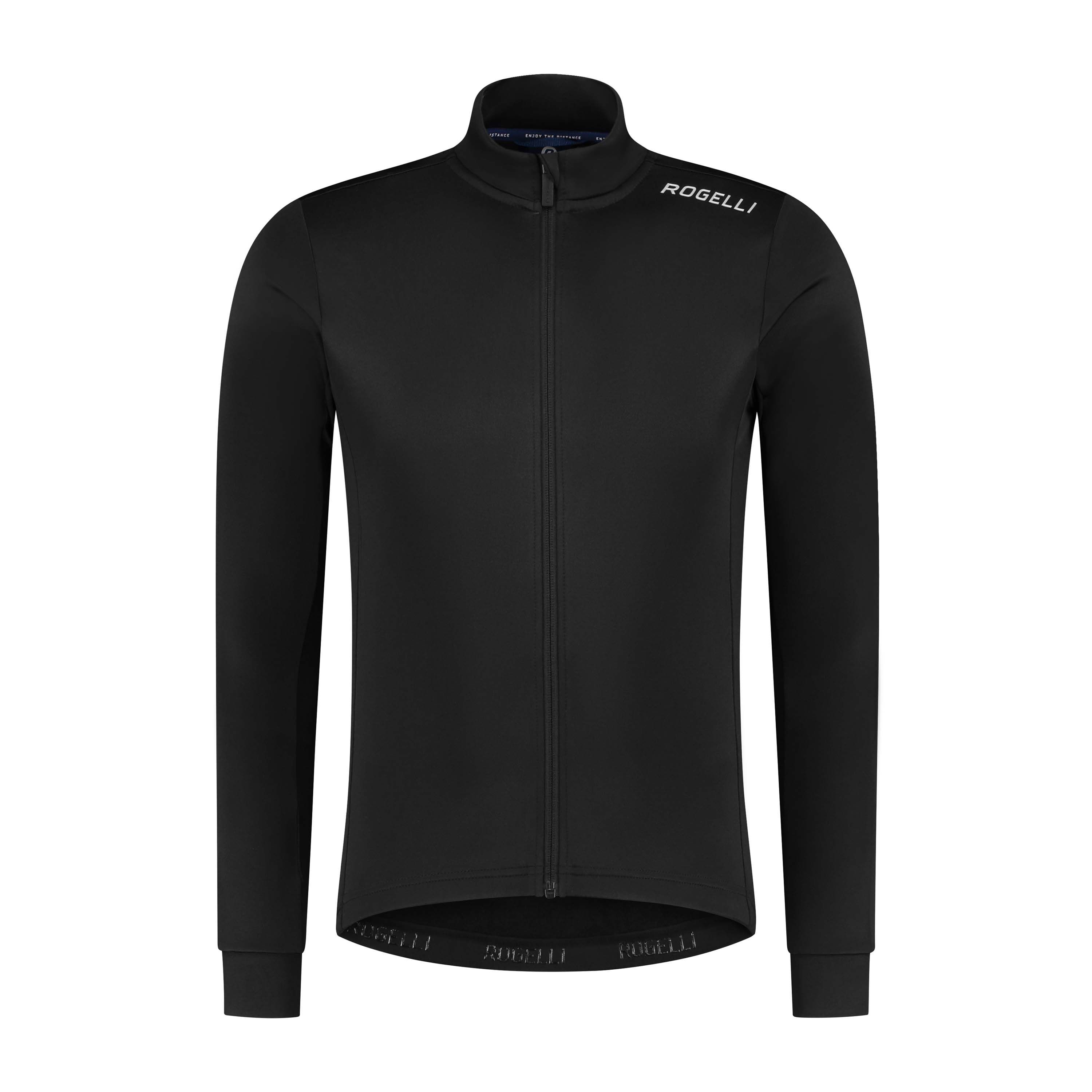 Rogelli Core Black Herren Langarm-Radtrikot