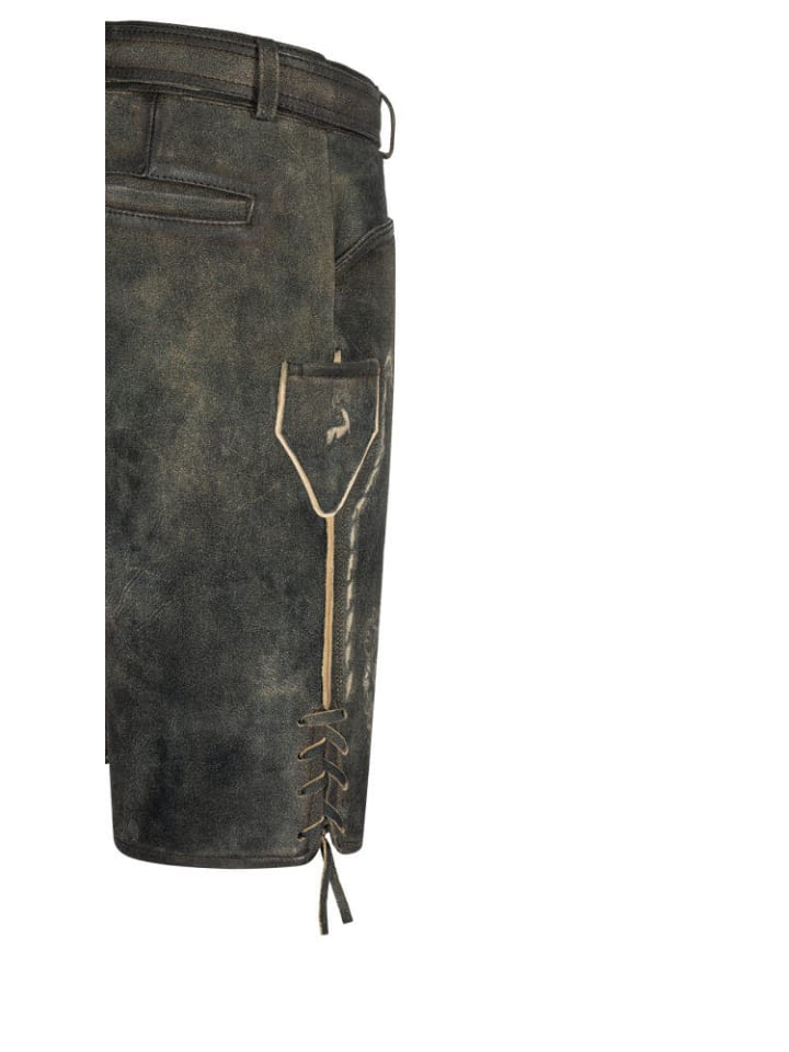 Nübler Lederhose kurz Tristan in Torf günstig kaufen