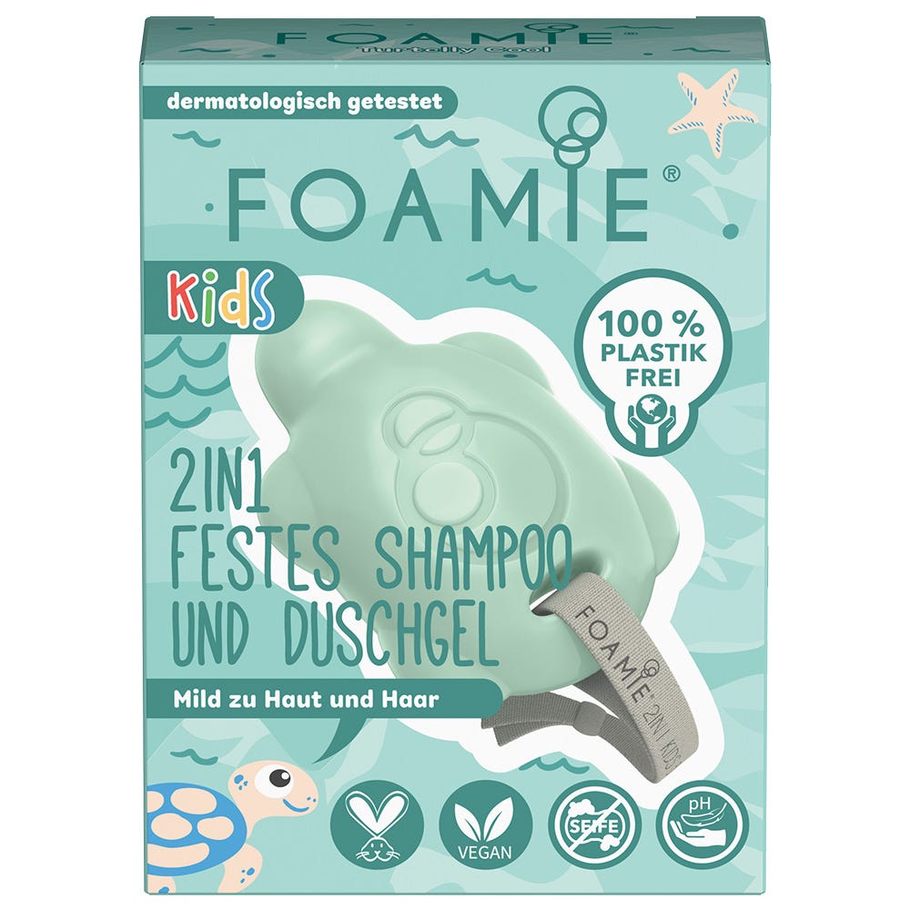 FOAMIE 2in1 Festes Shampoo & Duschgel Kids Grün