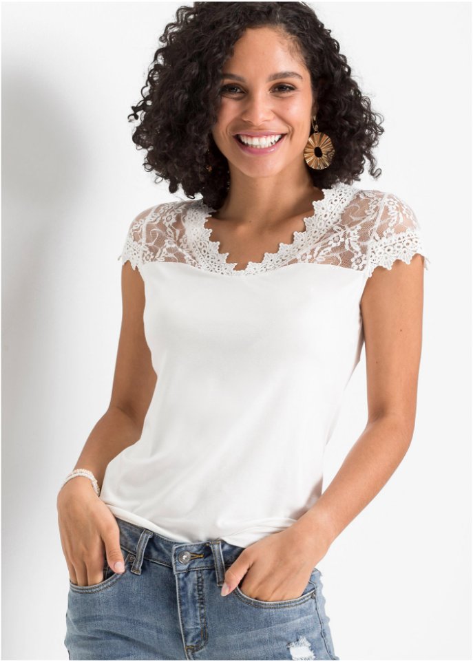 Shirt mit Spitze