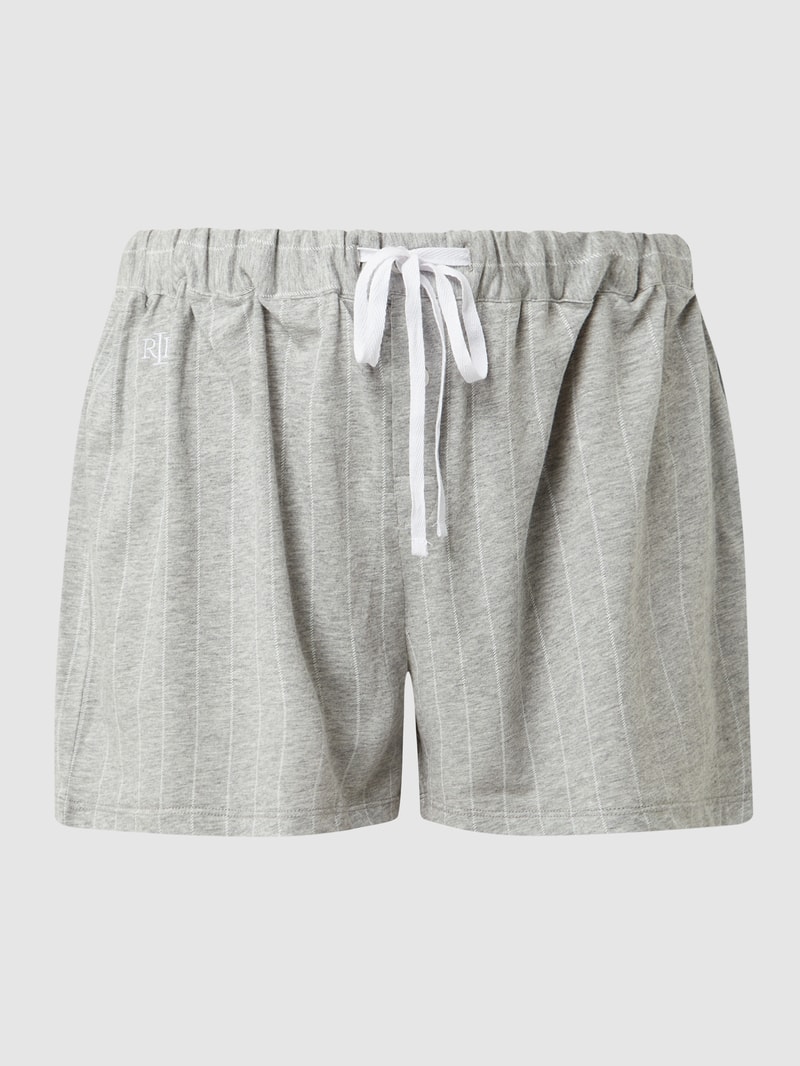 Pyjamahose mit Streifenmuster in mittelgrau