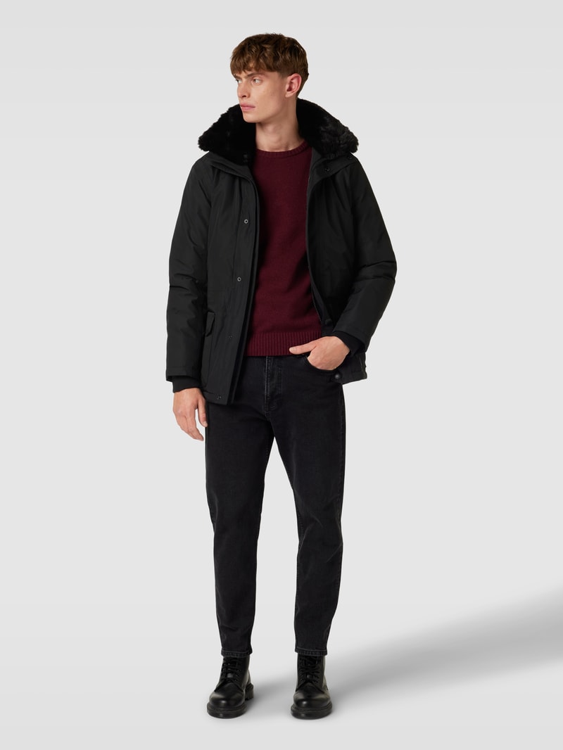 Funktionsjacke mit Reißverschlusstaschen Modell 'HALIFAX' in schwarz