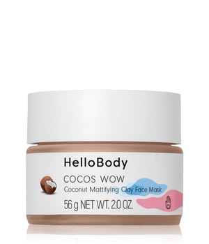 HelloBody COCOS WOW Coconut Mattifying Clay Face Mask Gesichtsmaske-50 ml