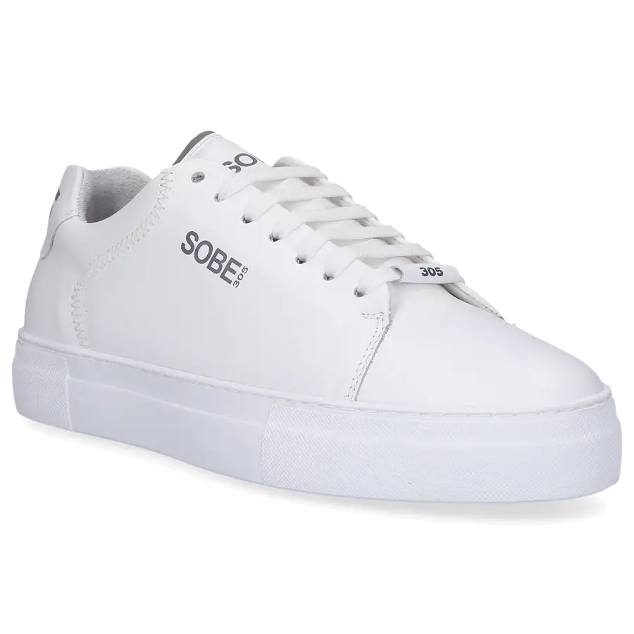 305 SOBE - Sneaker low MIAMI Kalbsleder - weiß