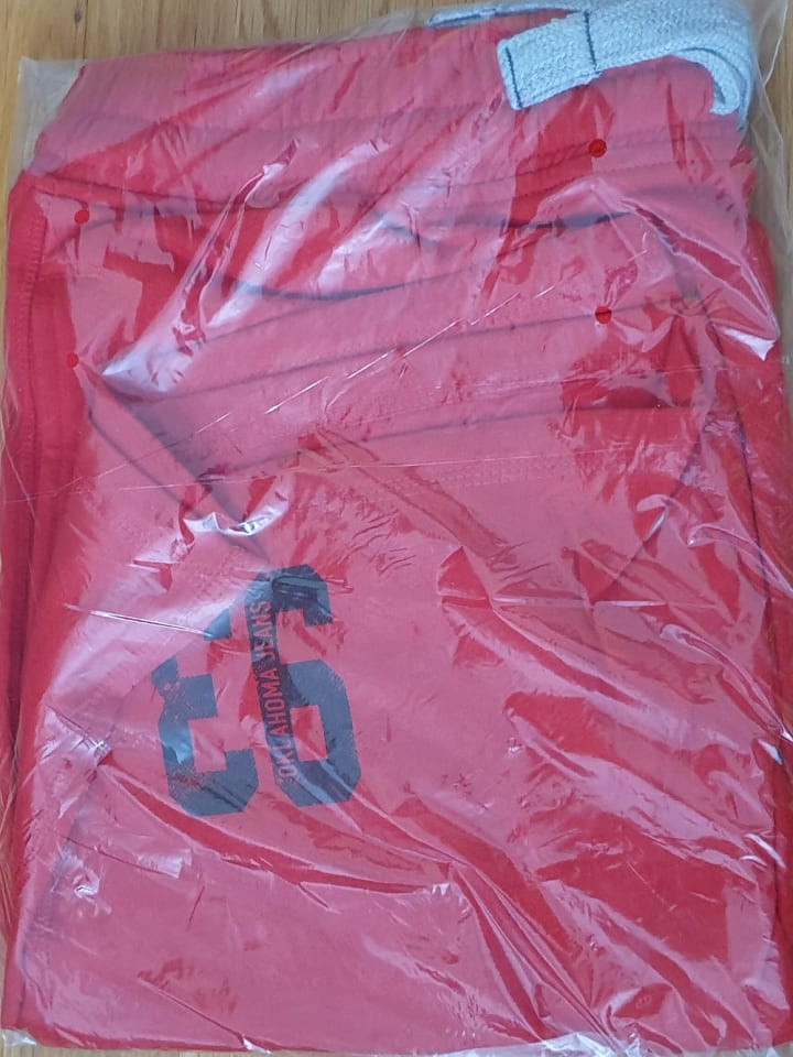 Oklahoma Jeans Sweatshorts in Flame Scarle günstig kaufen L