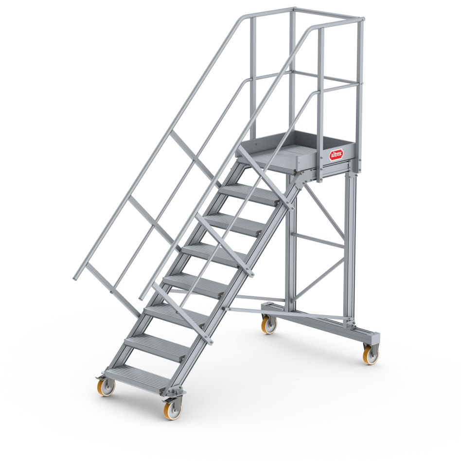 Scară de palier Altrex 224508 cu 8 trepte, 45 de grade și 60°