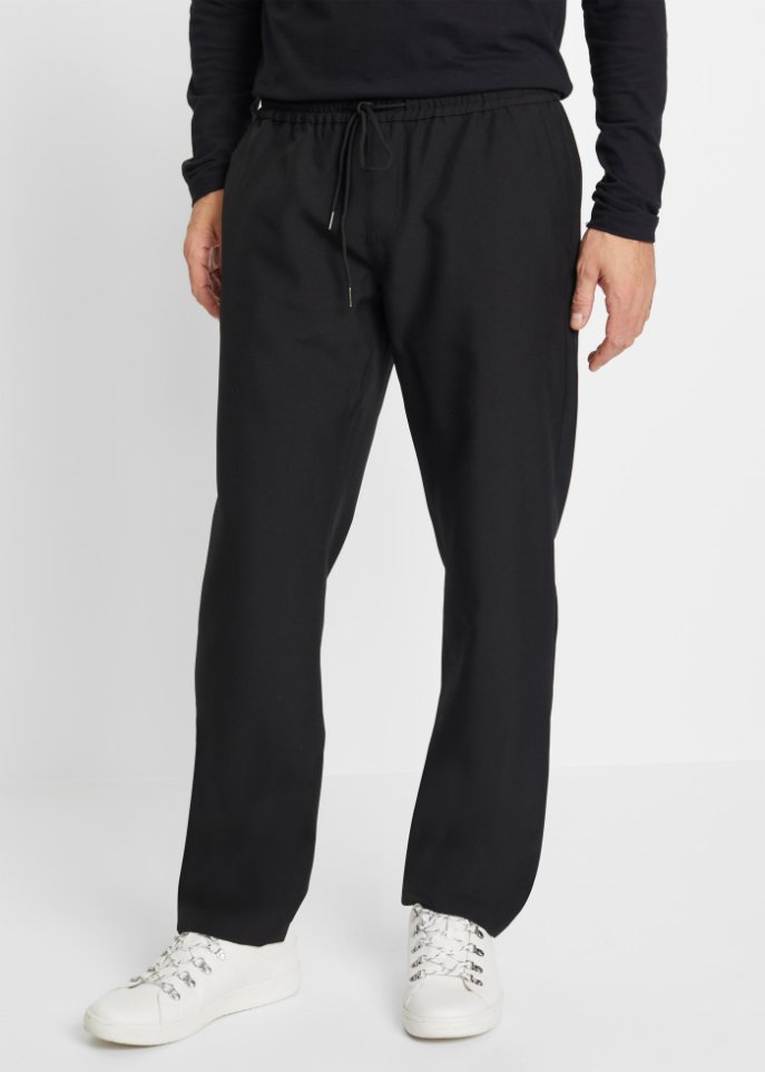 Loose Fit Chino-Schlupfhose aus recyceltem Polyester, Straight