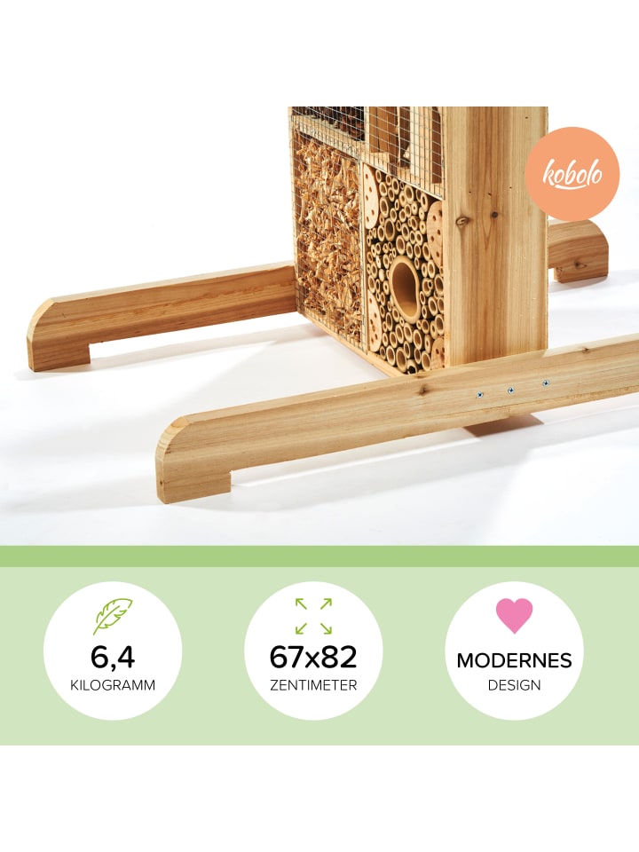 kobolo Gartendekoration BEEHAPPY100 in Braun günstig kaufen onesize