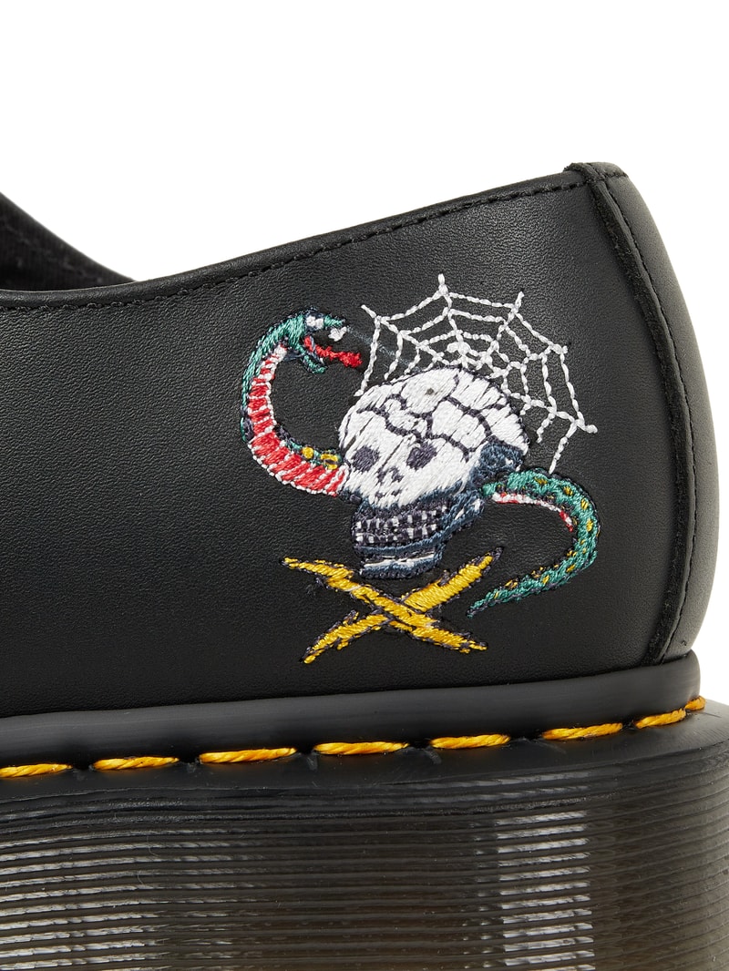 Schnürschuhe aus Leder Modell '1461 Souvenir' in schwarz
