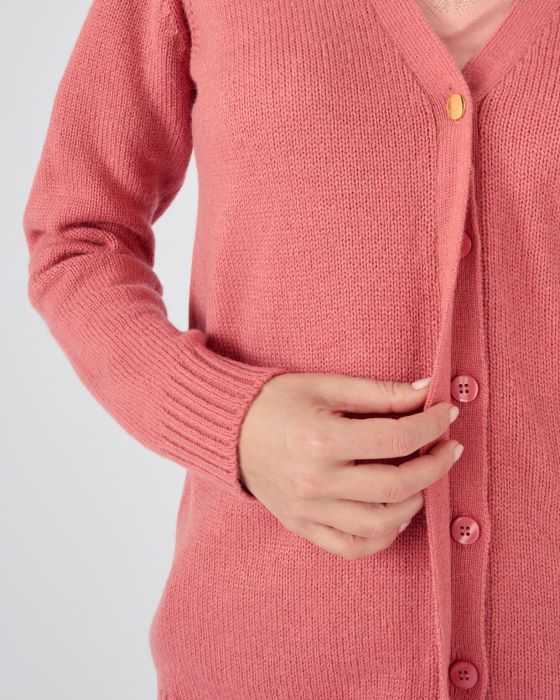Gilet uni boutonné