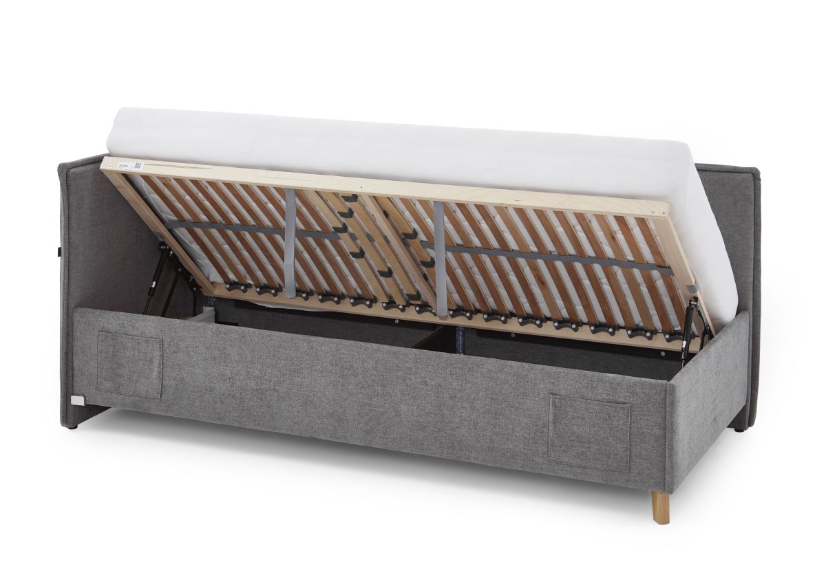 Meise Polsterbett Fun grau 90 x 200 cm
