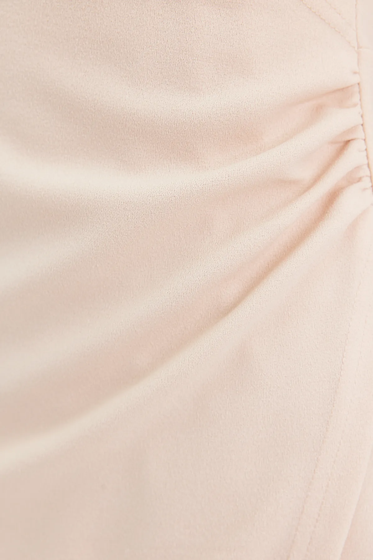 Trendyol Collection  Zweireihiges Mini-Strickkleid aus Krepp in Steinoptik mit zweireihigem Kragen TWOSS23EL01703
