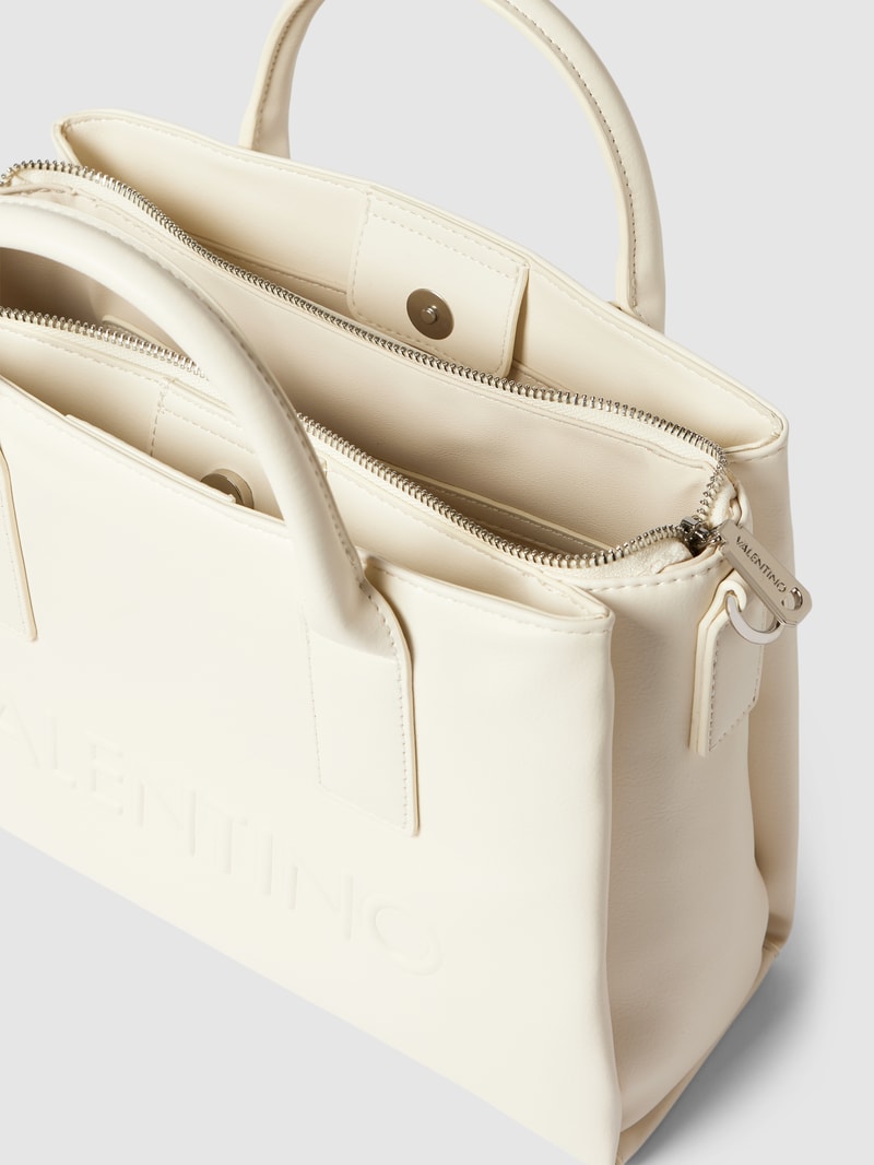 Handtasche in Leder-Optik Modell 'HOLIDAY' in ecru