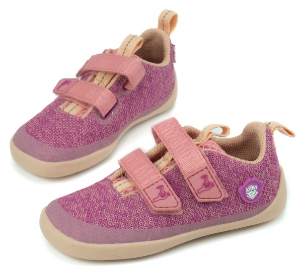 Affenzahn ~ Happy Knit vegan LowCut Sneaker ~ Flamingo