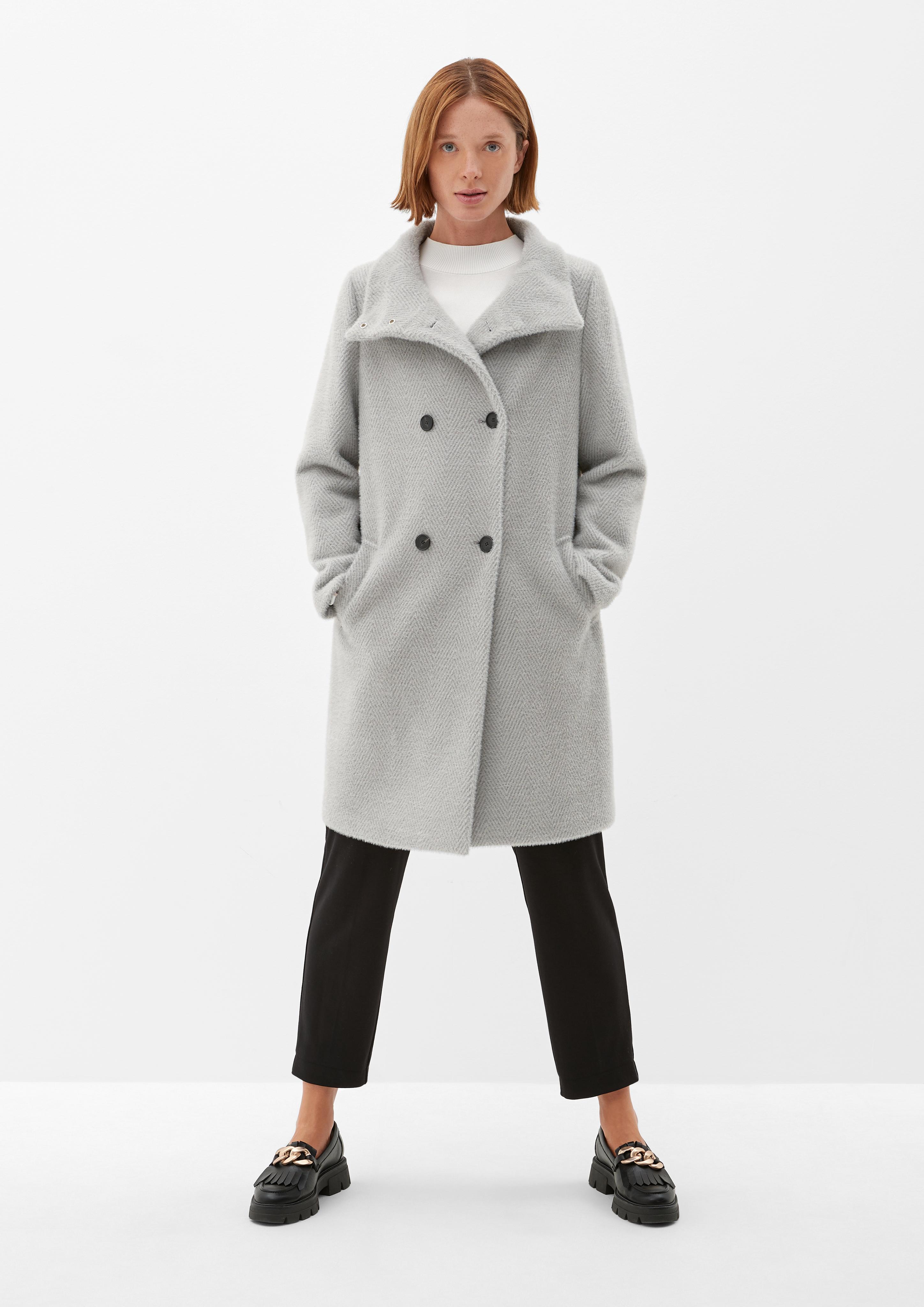 Mantel mit Herringbone-Muster  2122870-90Q4