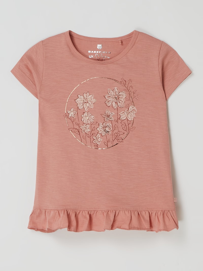 T-Shirt mit Print in rosé