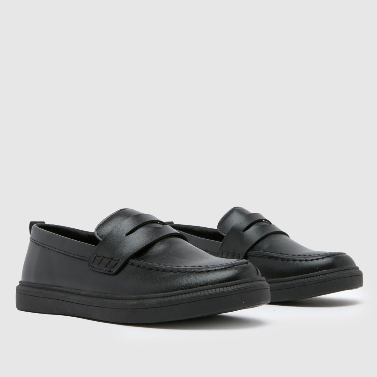 Schuh fekete Lincoln mokaszin fiú ifjúsági cipő