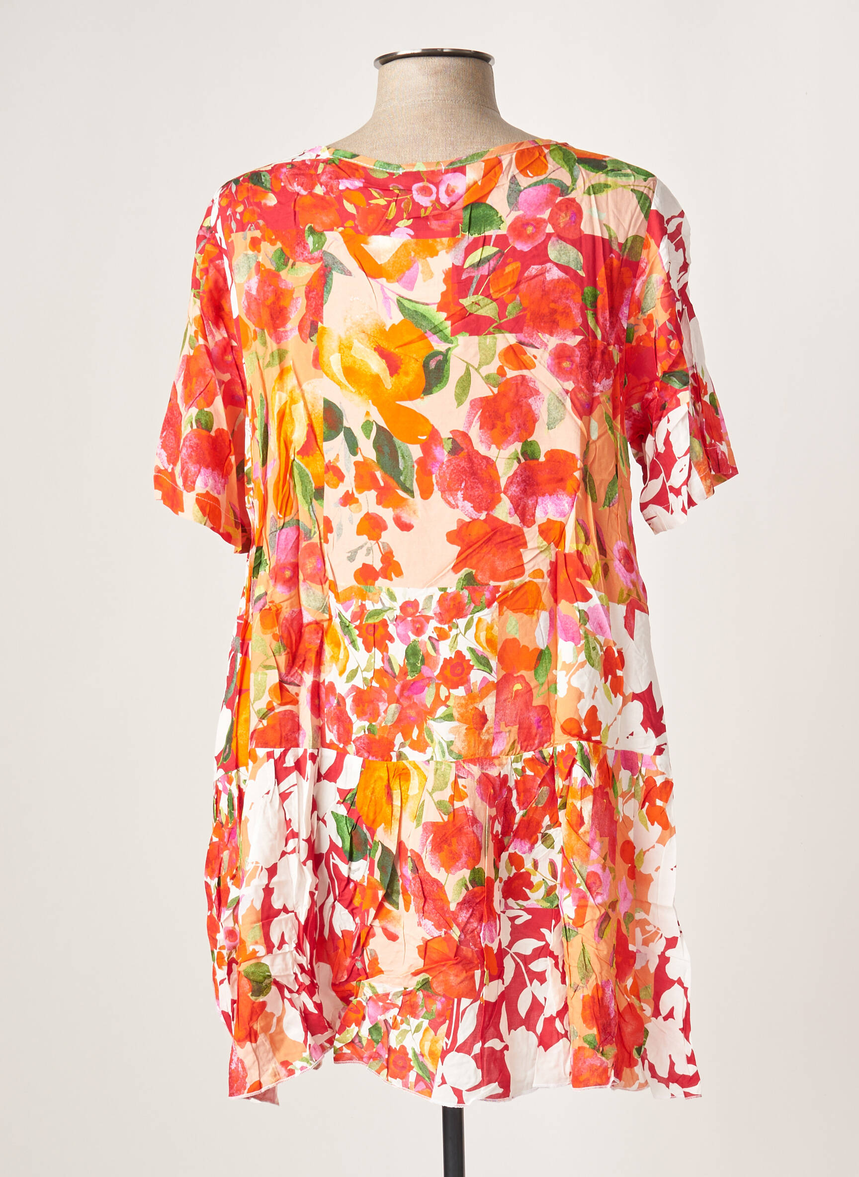G Oze Tuniquemanchecourte Femme couleur orange