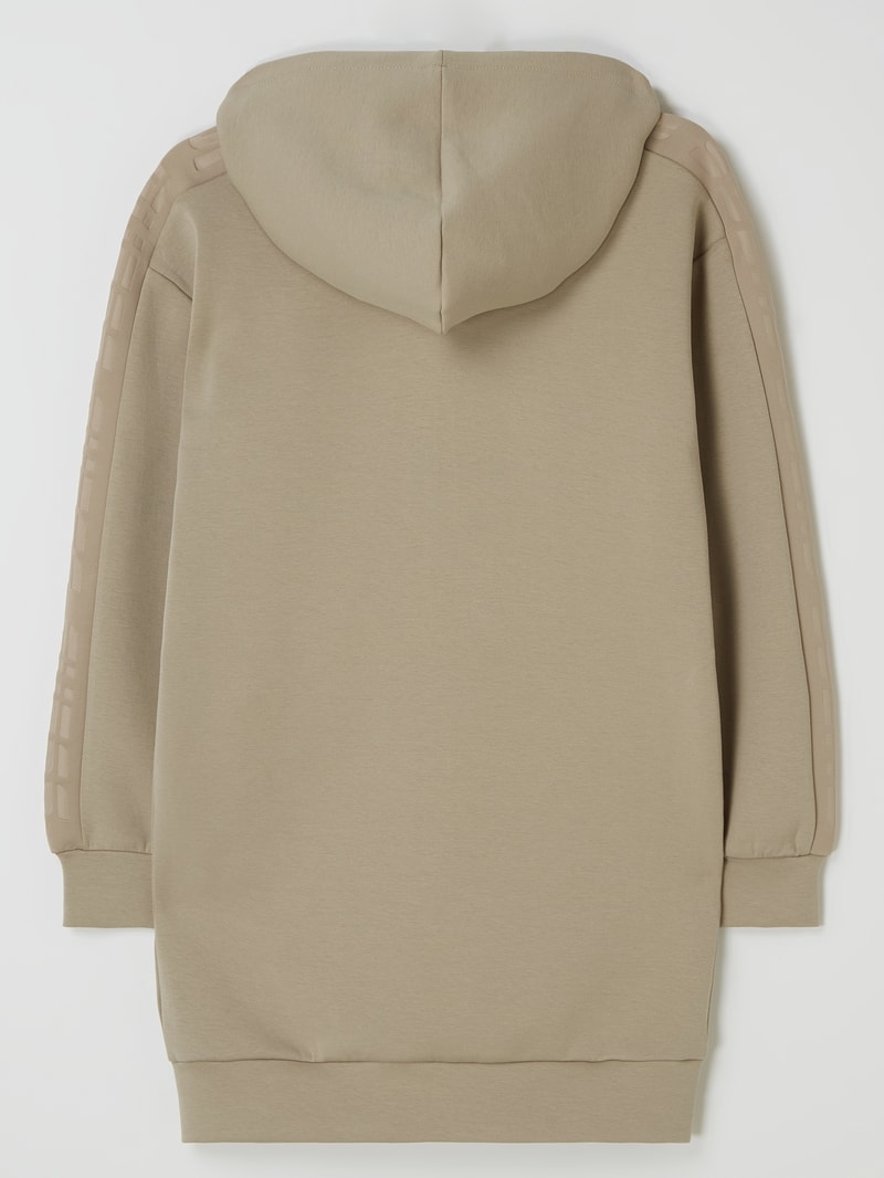 Sweatjacke mit Kapuze in camel