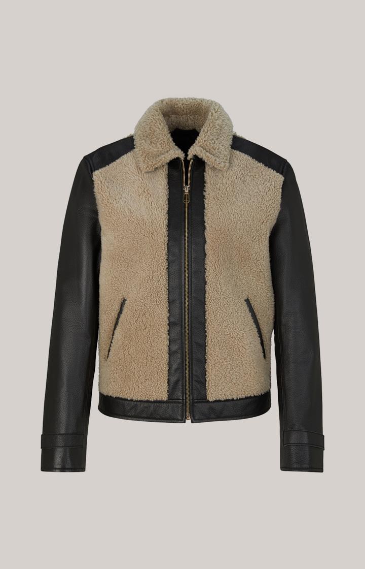 Lederjacke in Schwarz