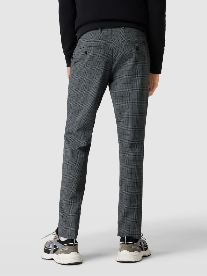 Slim Fit Anzughose in melierter Optik Modell 'MARCO' in anthrazit