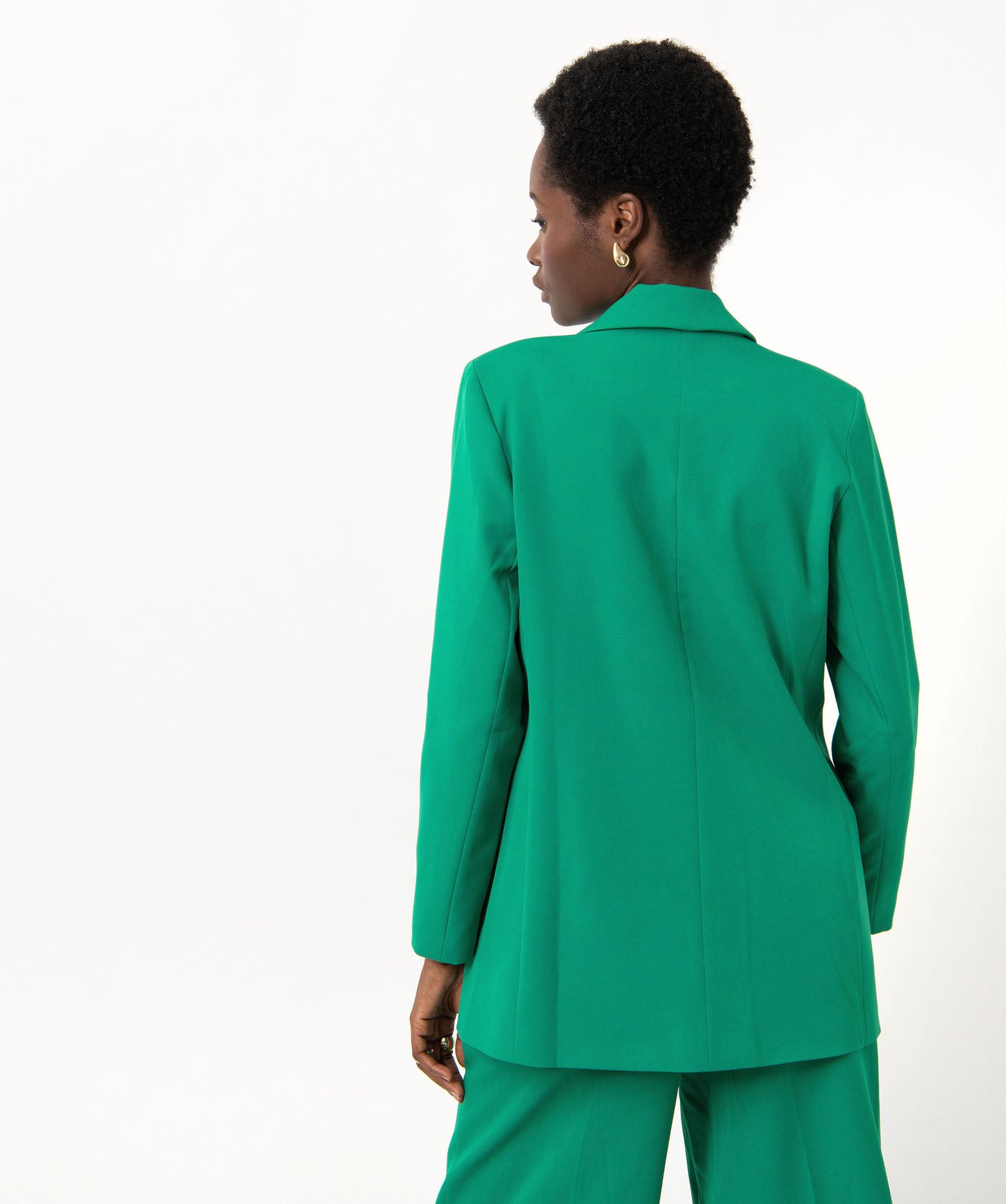 Veste blazer fermeture croisée femme vert | GEMO