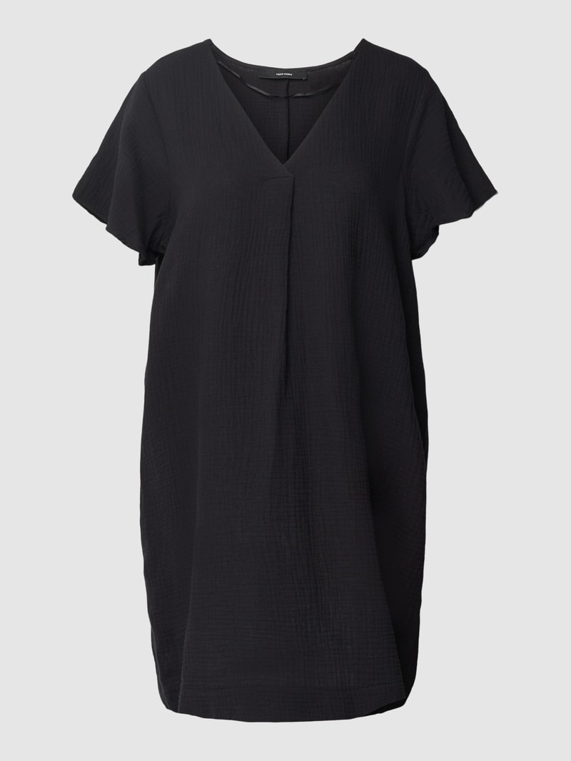 Minikleid mit Strukturmuster Modell 'NATALI' in schwarz