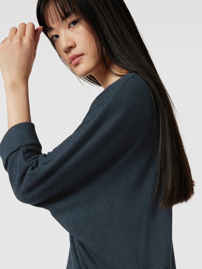 Longshirt mit 3/4-Arm in smaragdgrün