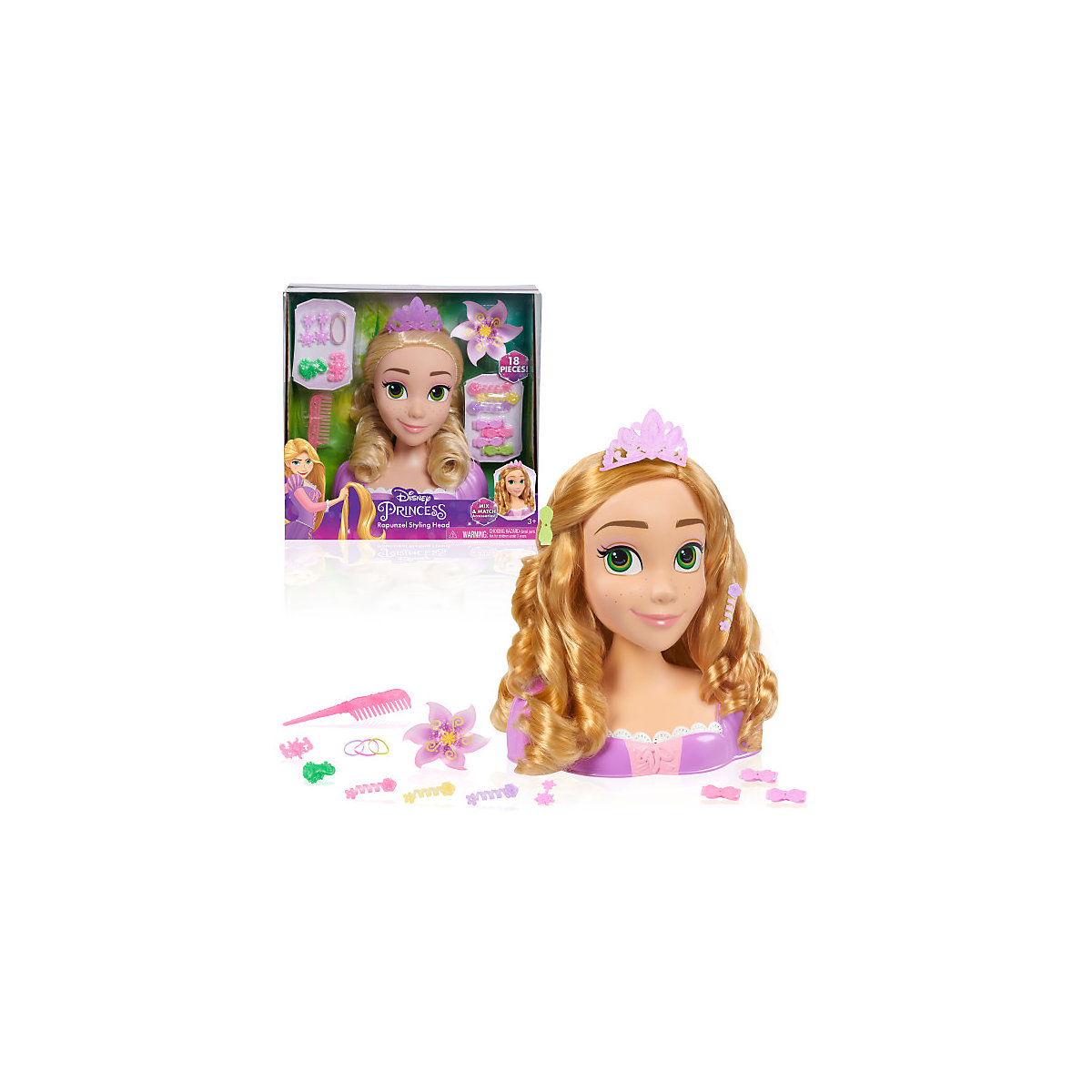 Schminkkopf   Princess Basic Rapunzel Styling Head