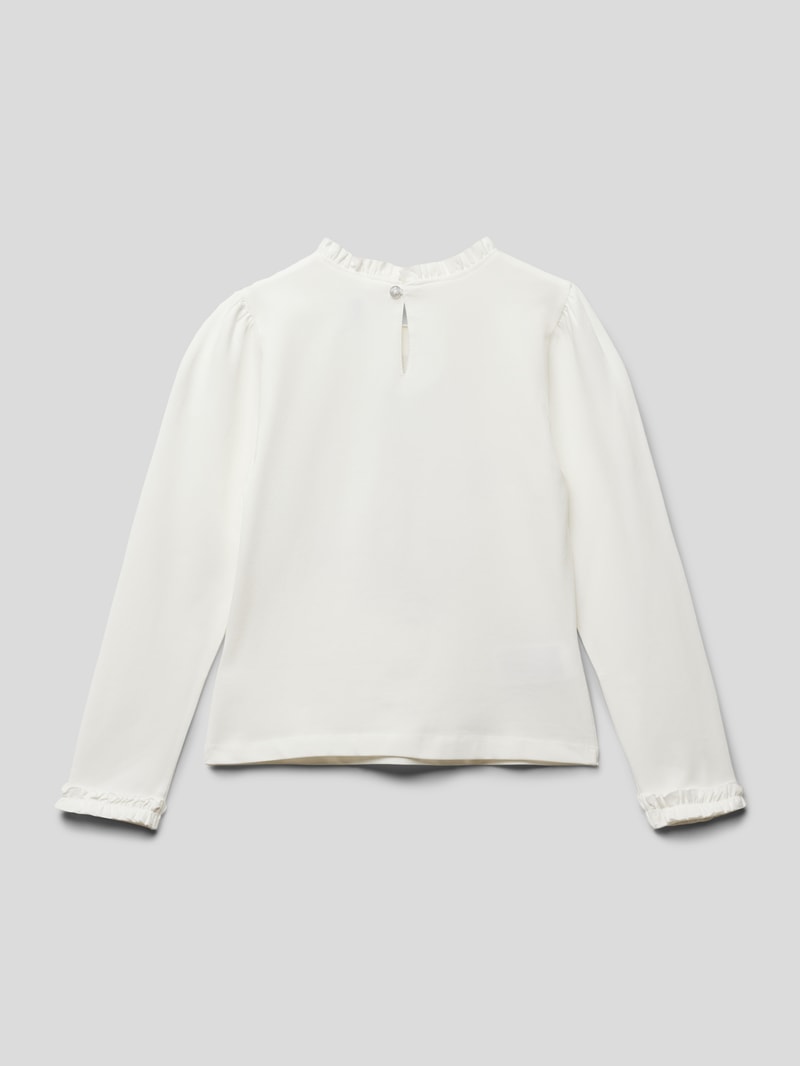 Longsleeve mit Motiv-Print in hellrosa
