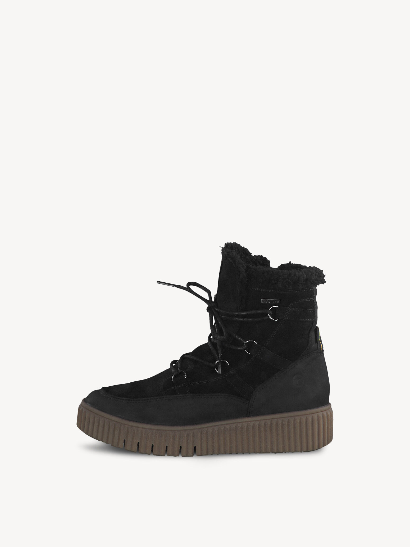 Bottine en cuir - noir doublure chaude